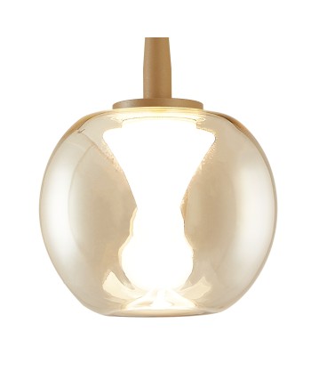 ANDRÓMEDA * COLGANTE 1L - BASE ORO - CRISTAL BRONCE 8940